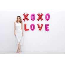 Load image into Gallery viewer, 16 Inch XOXO LOVE Letters Pink Red Foil Balloons (XOXOLOVE)
