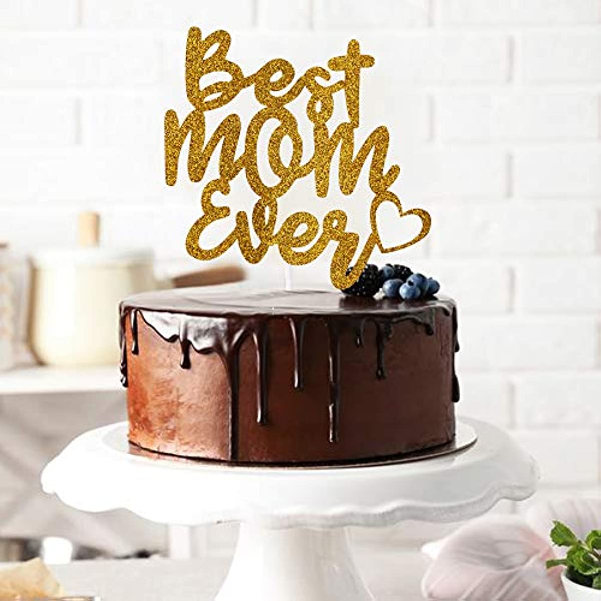 YUINYO Happy Birthday Cake Topper For MOM party, Cake Topper for mama cake  topper decorations Happy mother party supplies (Gold Acrylic) : Amazon.in:  Grocery & Gourmet Foods