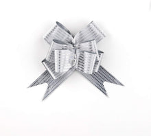 Load image into Gallery viewer, 40 PCS Pull Bow,Medium, 4 Inches,Sparkling Bow, Wedding Decorations, Christmas Gift Ribbons, 40 pcs,Sparkling (Silver Stripe)